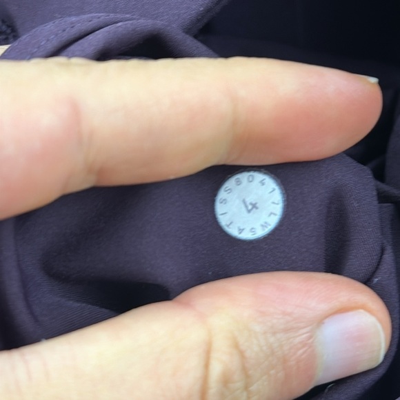 Lululemon Fast & Free 7/8 Tight II *Nulux 25" Black Cherry - Picture 5 of 5